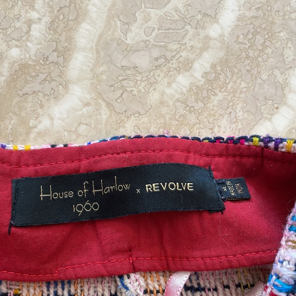 EUC HOUSE OF HARLOW x REVOLVE sz XL fringe skirt - Picture 5 of 9